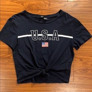 Short tee USA design